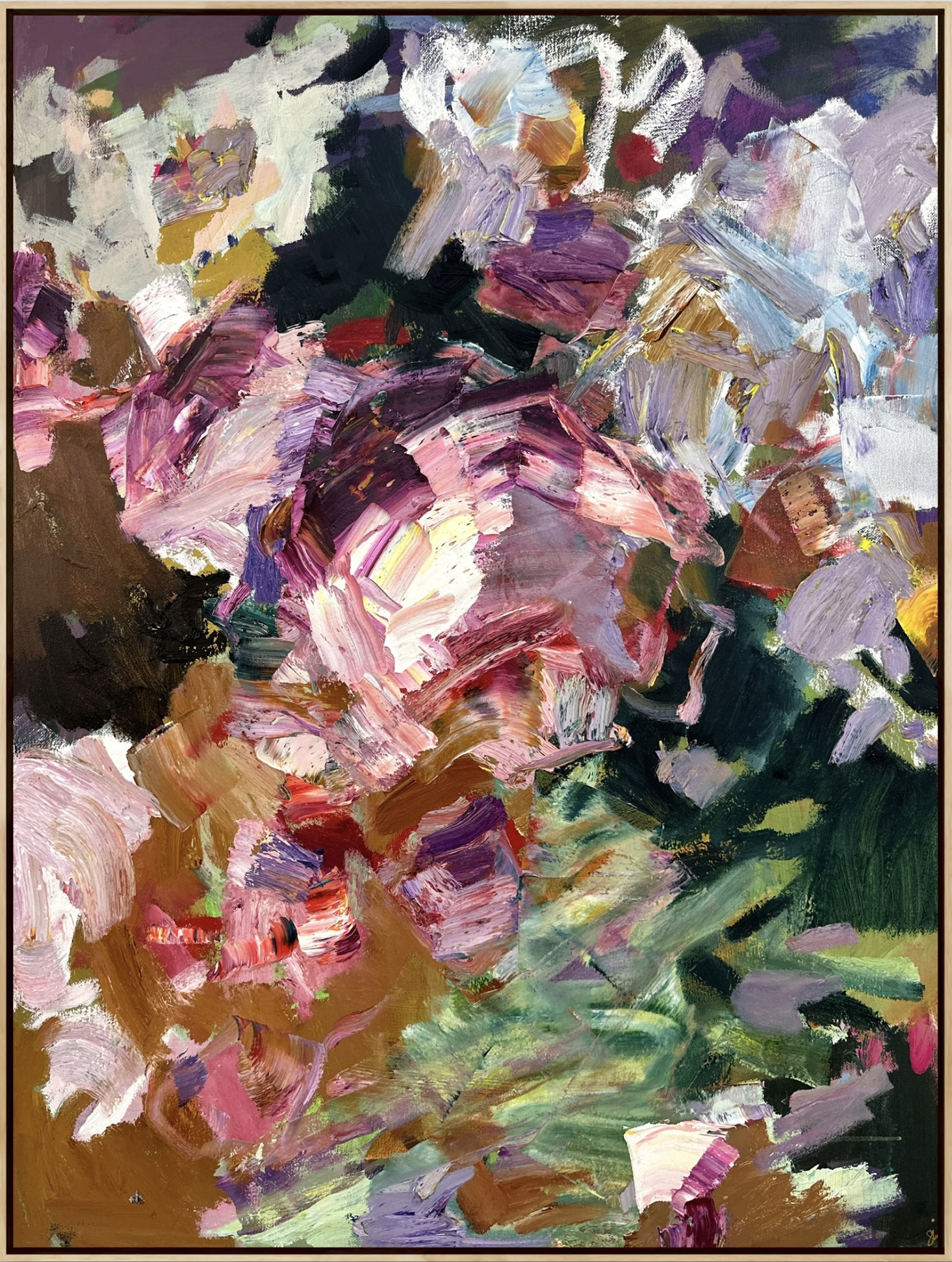 The-Allegory-Of-Flowers-Llewellyn-Skye-oil-and-acrylic-on-linen-126x95cm-framed-in-oak-6000jpg
